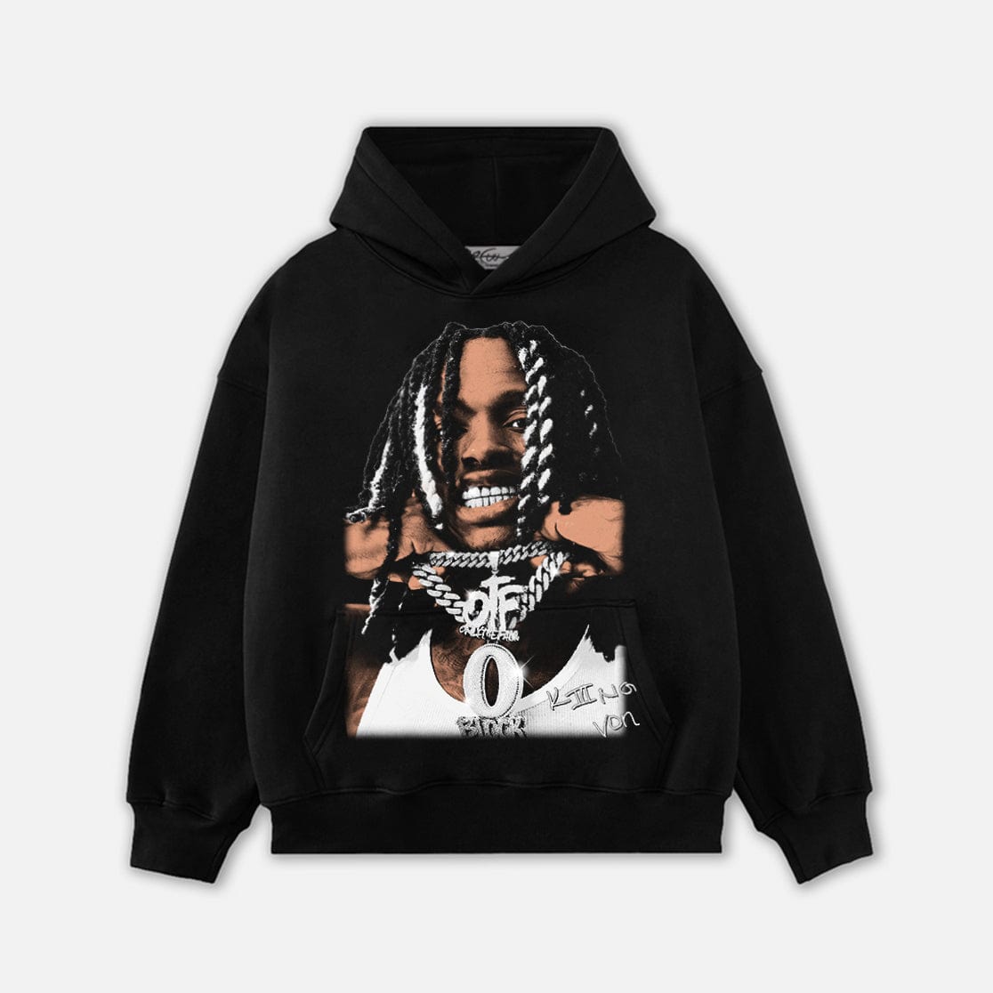 KINGVON HEAD HOODIE-1084 - RDMCLOTHINGART