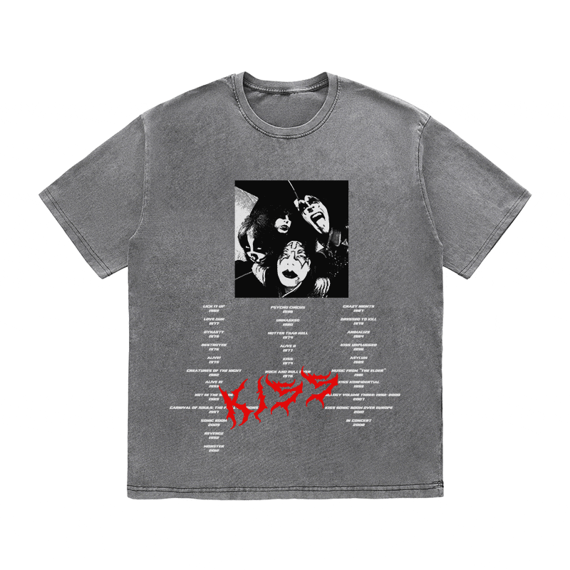 RDMCLOTHINGART tapestry hoodie KISS HEAVY WEIGHT COTTON TEE-8883