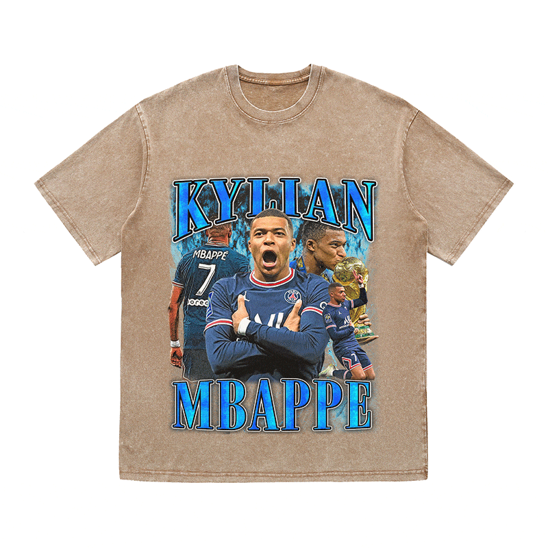 RDMCLOTHINGART tapestry hoodie KYLIAN MBAPPE HEAVY WEIGHT COTTON TEE-9164