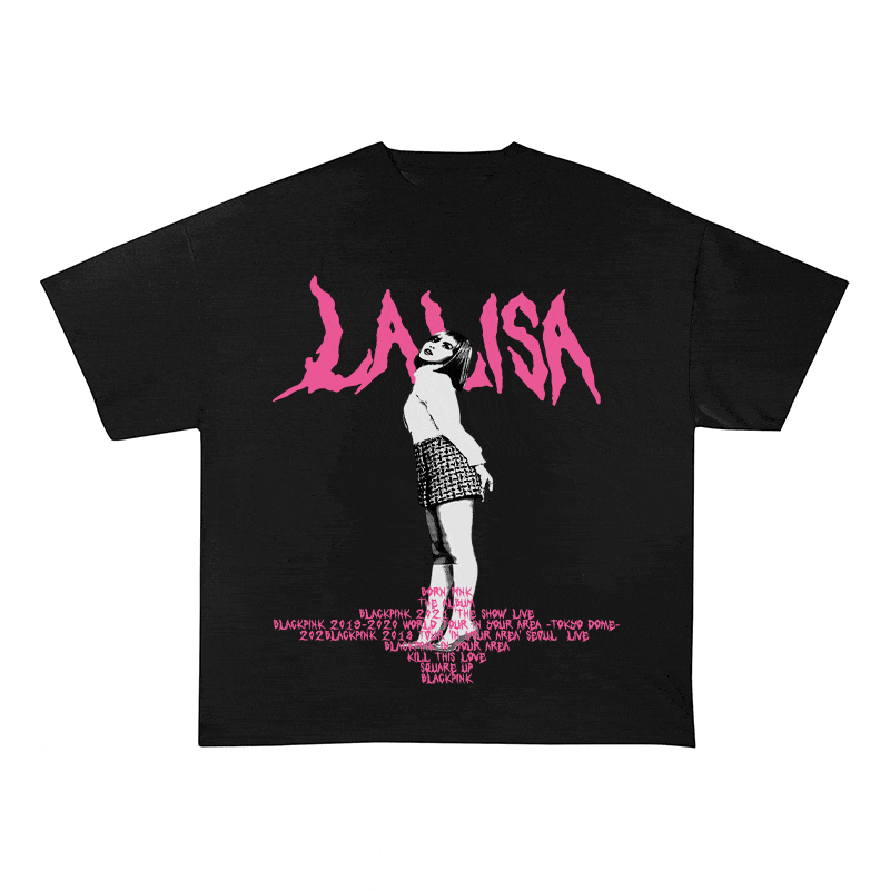 RDMCLOTHINGART tapestry hoodie LALISA HEAVY WEIGHT COTTON TEE-8912