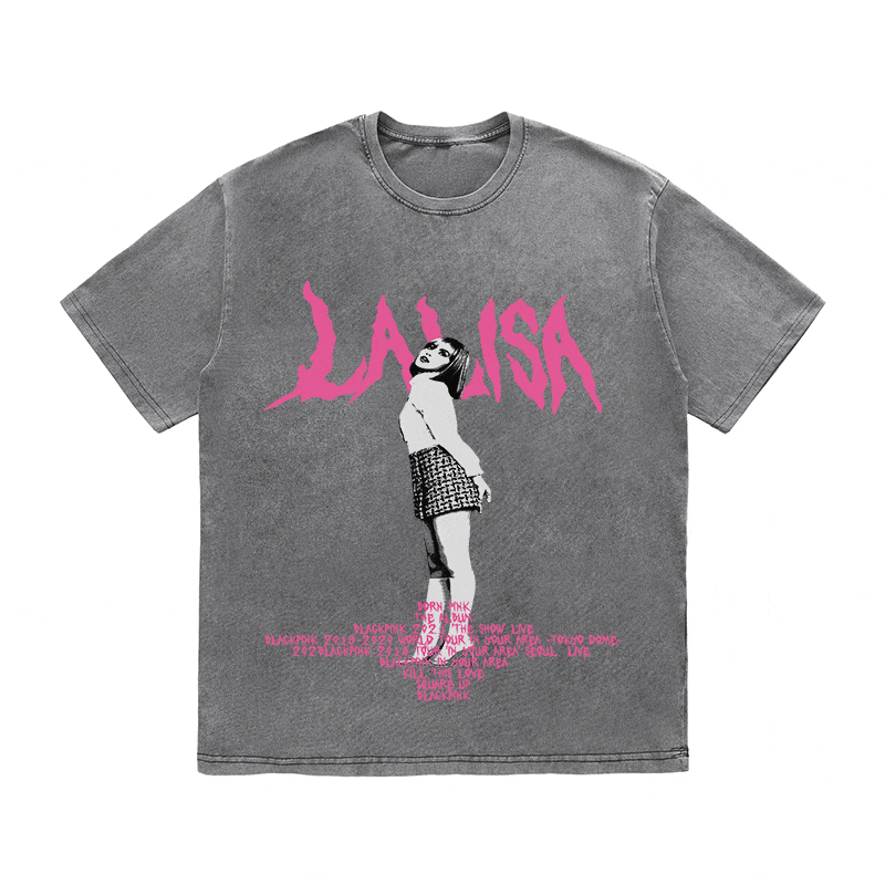 RDMCLOTHINGART tapestry hoodie LALISA HEAVY WEIGHT COTTON TEE-8912