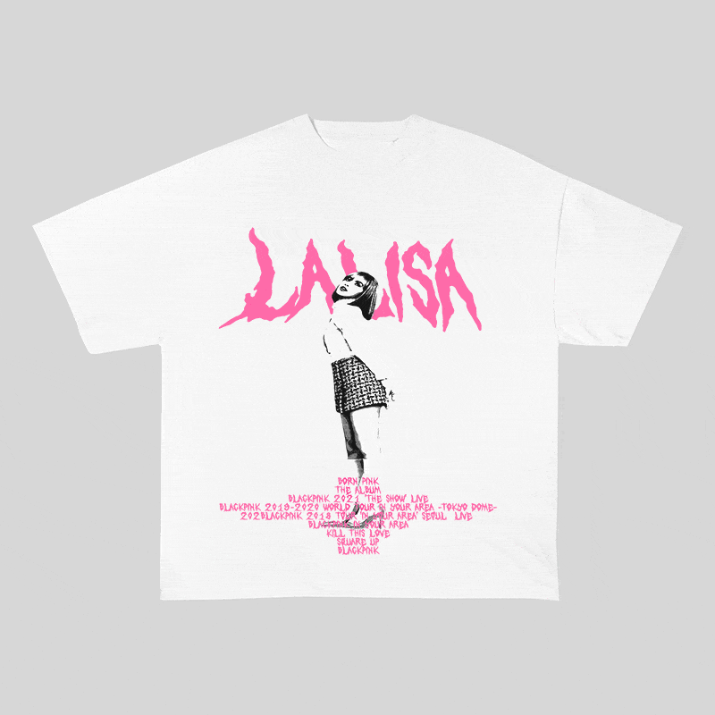 RDMCLOTHINGART tapestry hoodie LALISA HEAVY WEIGHT COTTON TEE-8912