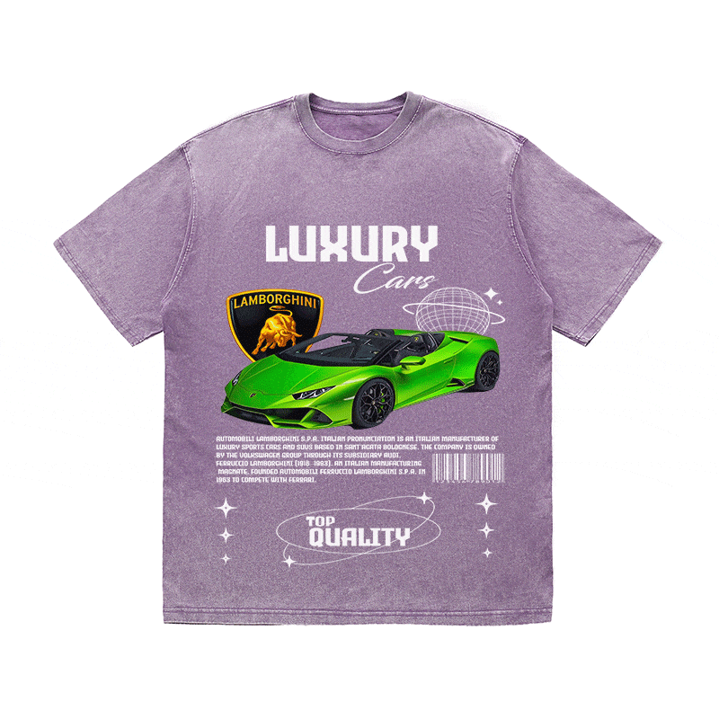 RDMCLOTHINGART tapestry hoodie LAMBORGHINI HEAVY WEIGHT COTTON TEE-9101