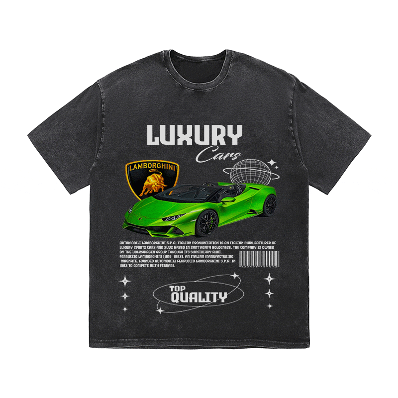 RDMCLOTHINGART tapestry hoodie LAMBORGHINI HEAVY WEIGHT COTTON TEE-9101