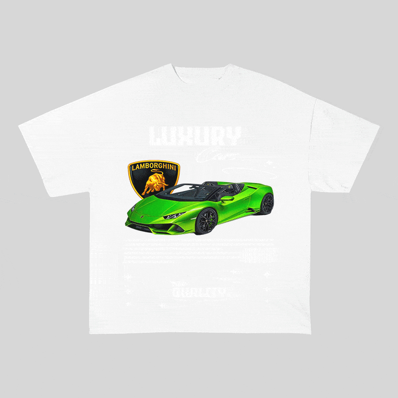 RDMCLOTHINGART tapestry hoodie LAMBORGHINI HEAVY WEIGHT COTTON TEE-9101