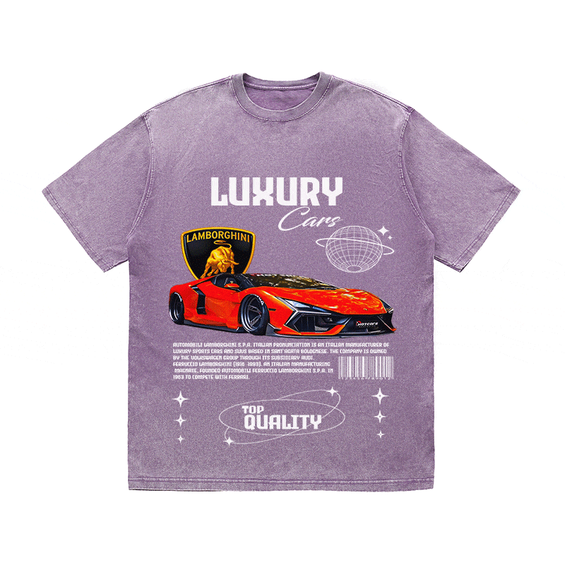 RDMCLOTHINGART tapestry hoodie LAMBORGHINI HEAVY WEIGHT COTTON TEE-9102
