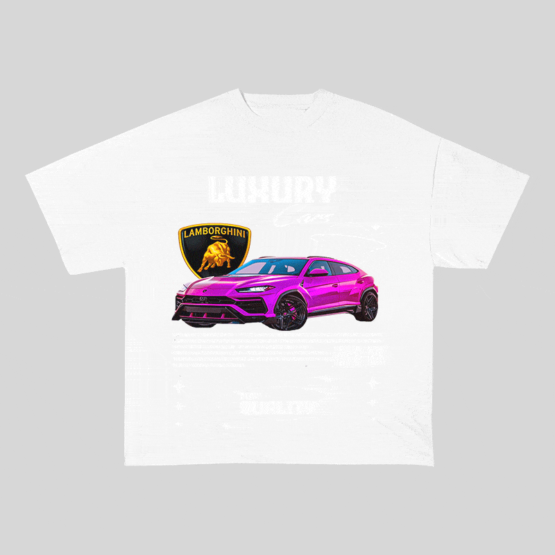 RDMCLOTHINGART tapestry hoodie LAMBORGHINI HEAVY WEIGHT COTTON TEE-9103