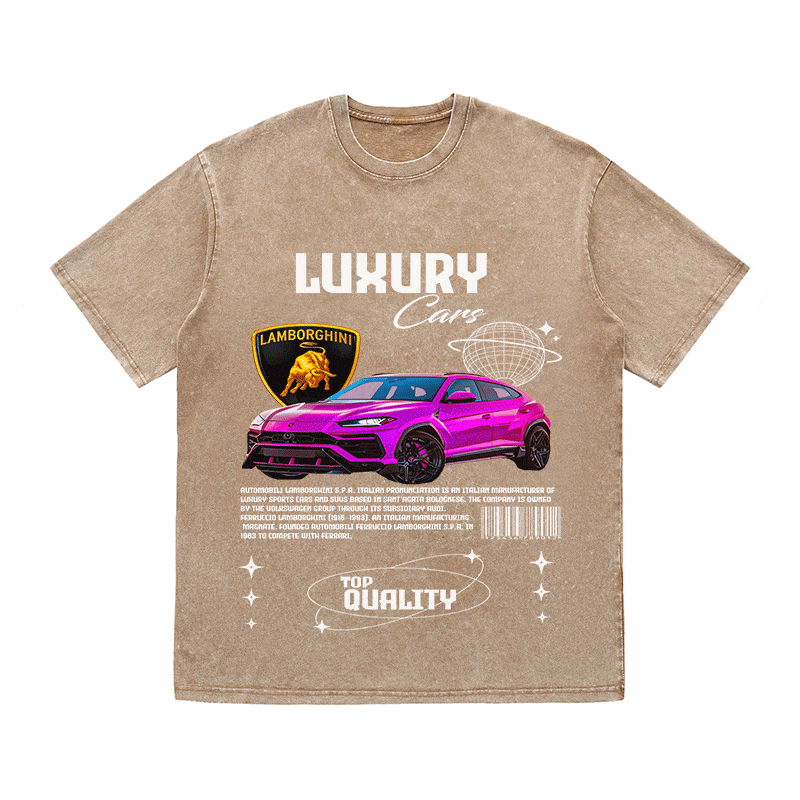 RDMCLOTHINGART tapestry hoodie LAMBORGHINI HEAVY WEIGHT COTTON TEE-9103