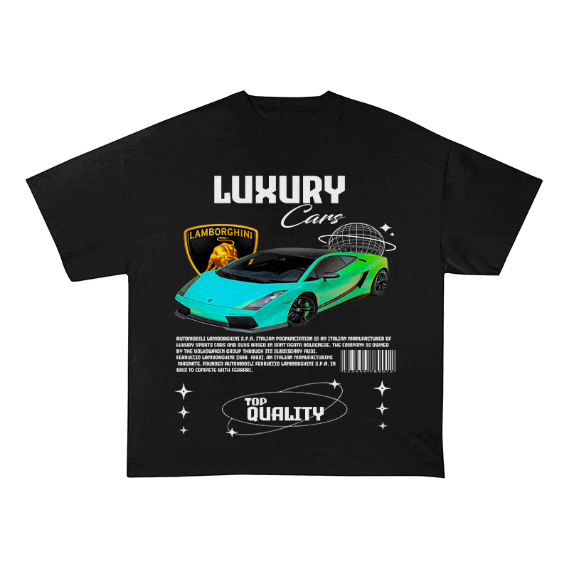 RDMCLOTHINGART tapestry hoodie LAMBORGHINI HEAVY WEIGHT COTTON TEE-9104