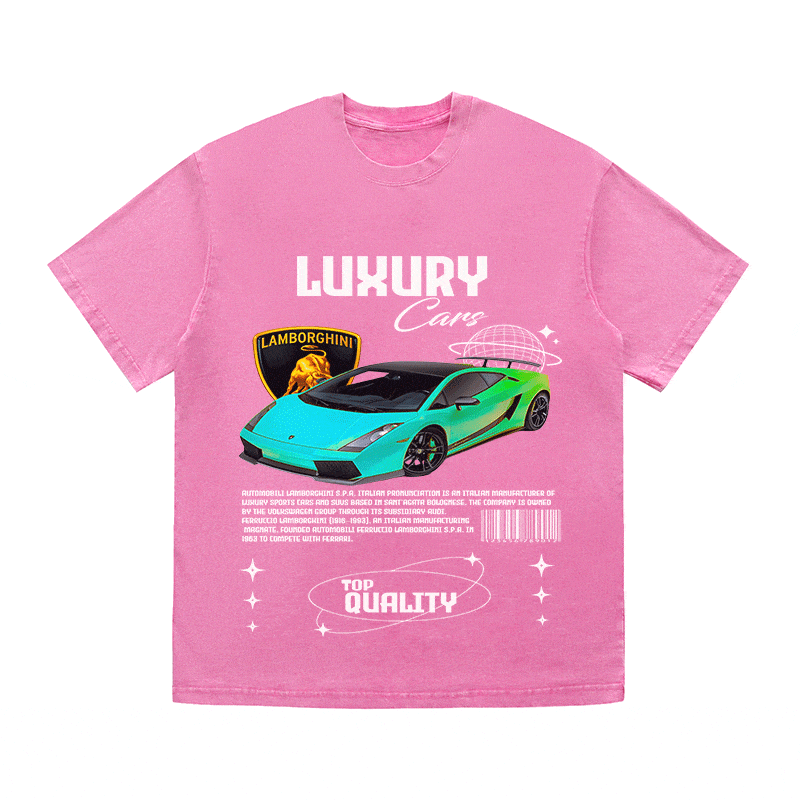 RDMCLOTHINGART tapestry hoodie LAMBORGHINI HEAVY WEIGHT COTTON TEE-9104