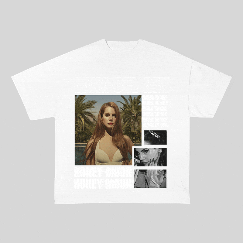 RDMCLOTHINGART tapestry hoodie LANA DEL REY HEAVY WEIGHT COTTON TEE-9005