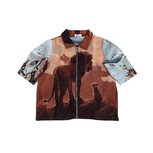 RDMCLOTHINGART tapestry hoodie LION KING TAPESTRY TEE