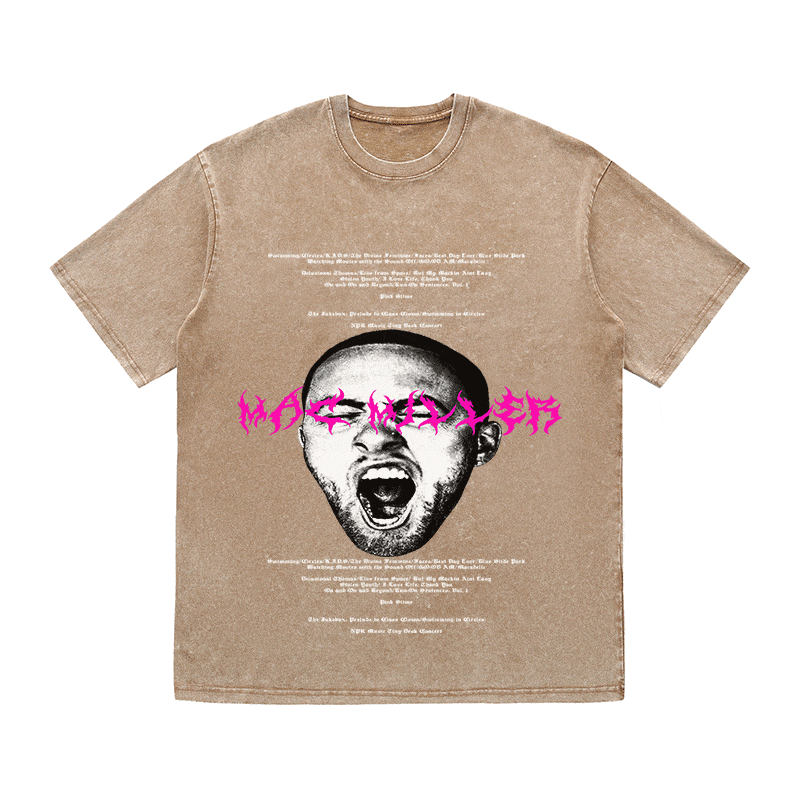 RDMCLOTHINGART tapestry hoodie MAC MILLER HEAVY WEIGHT COTTON TEE-8885
