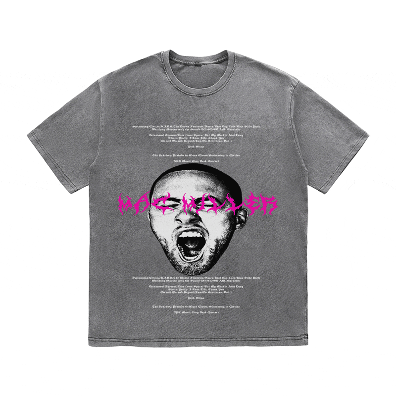 RDMCLOTHINGART tapestry hoodie MAC MILLER HEAVY WEIGHT COTTON TEE-8885