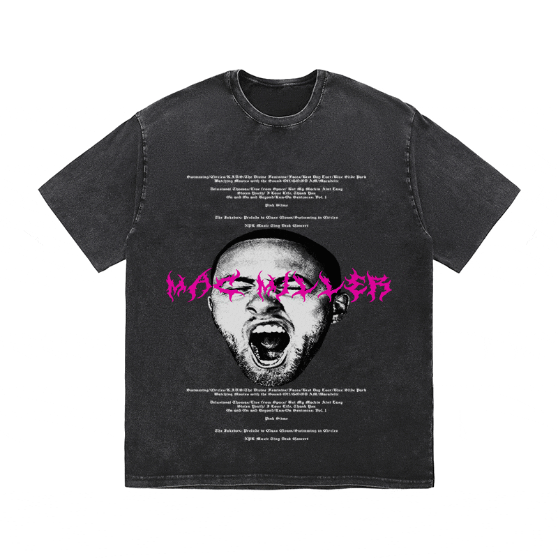 RDMCLOTHINGART tapestry hoodie MAC MILLER HEAVY WEIGHT COTTON TEE-8885