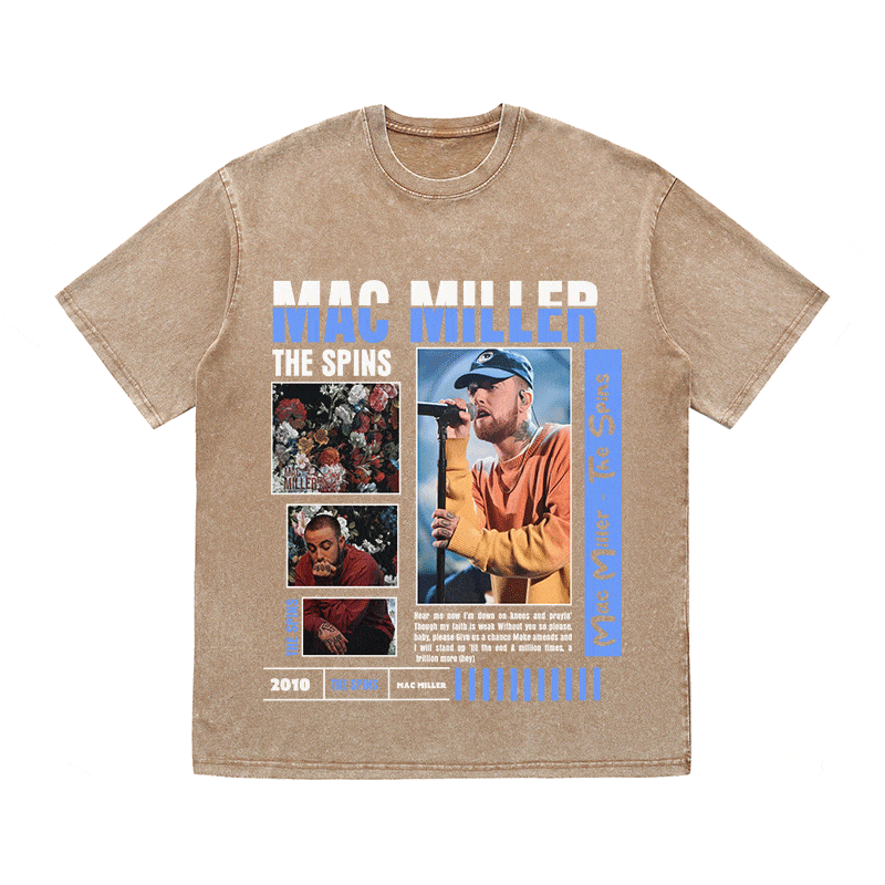 RDMCLOTHINGART tapestry hoodie MAC MILLER HEAVY WEIGHT COTTON TEE-9007