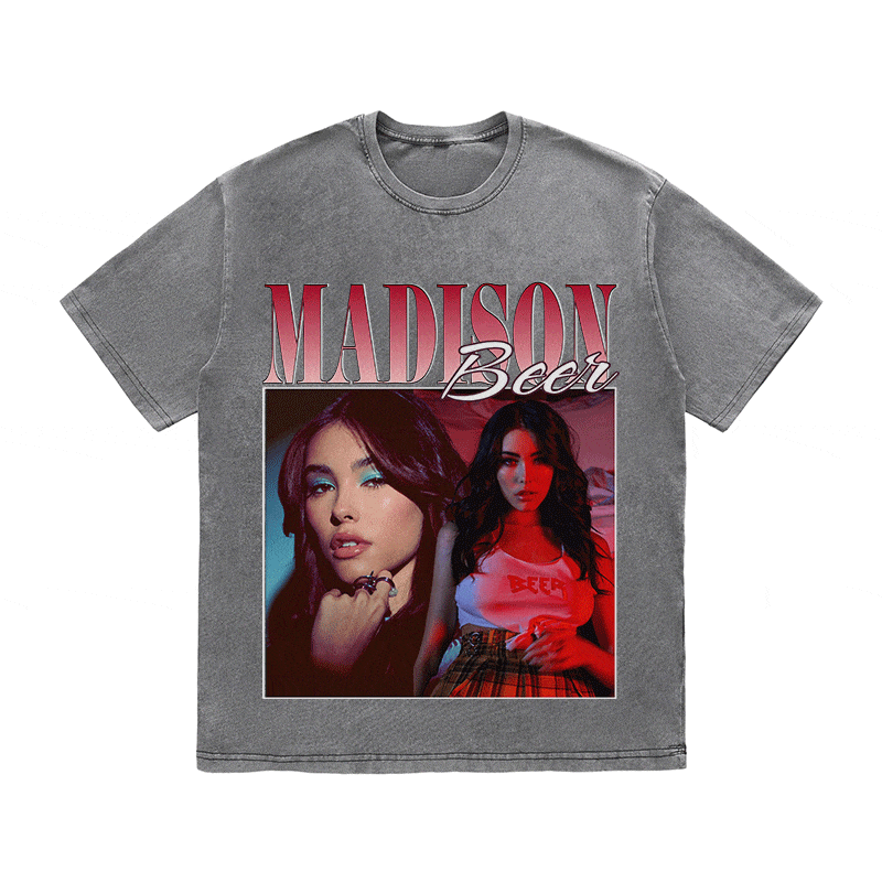 RDMCLOTHINGART tapestry hoodie MADISON BEER HEAVY WEIGHT COTTON TEE-8848