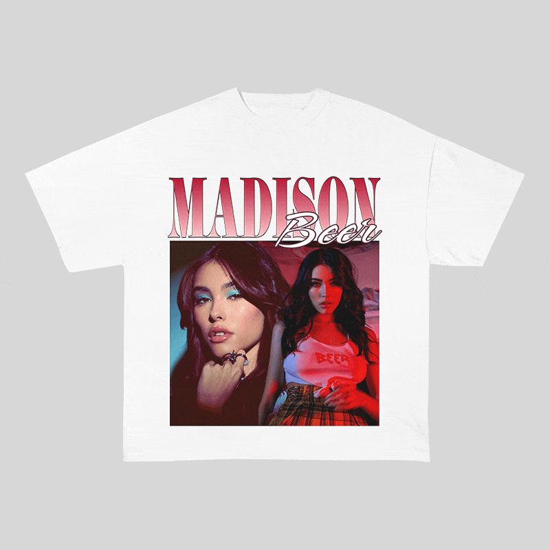 RDMCLOTHINGART tapestry hoodie MADISON BEER HEAVY WEIGHT COTTON TEE-8848