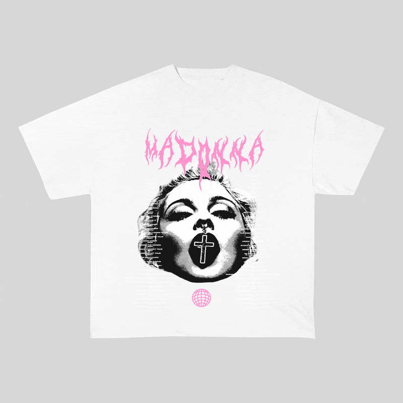 RDMCLOTHINGART tapestry hoodie MADONNA HEAVY WEIGHT COTTON TEE-8938