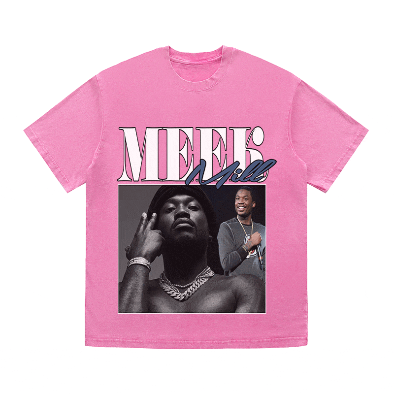 RDMCLOTHINGART tapestry hoodie MEEK MILL HEAVY WEIGHT COTTON TEE-8865