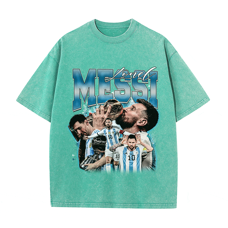 RDMCLOTHINGART tapestry hoodie MESSI 2 HEAVY WEIGHT COTTON TEE-8970