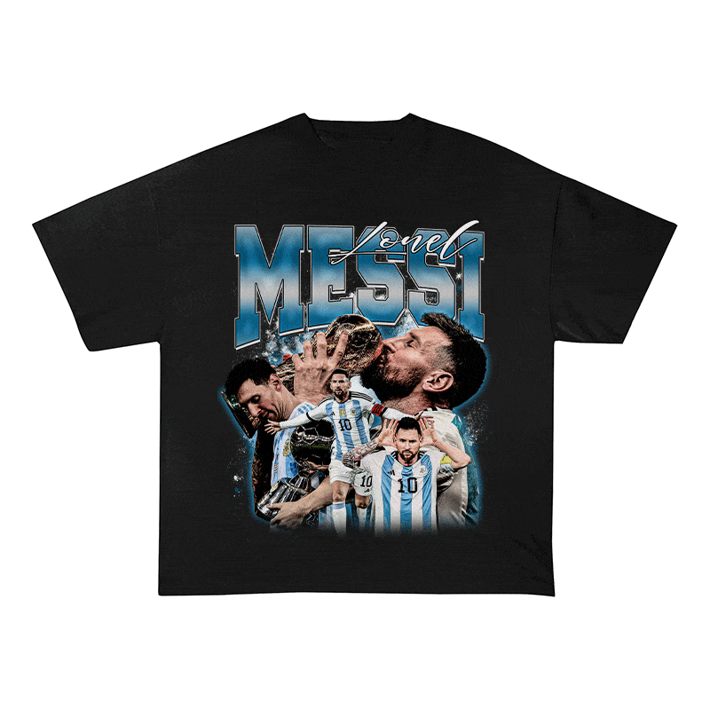 RDMCLOTHINGART tapestry hoodie MESSI 2 HEAVY WEIGHT COTTON TEE-8970