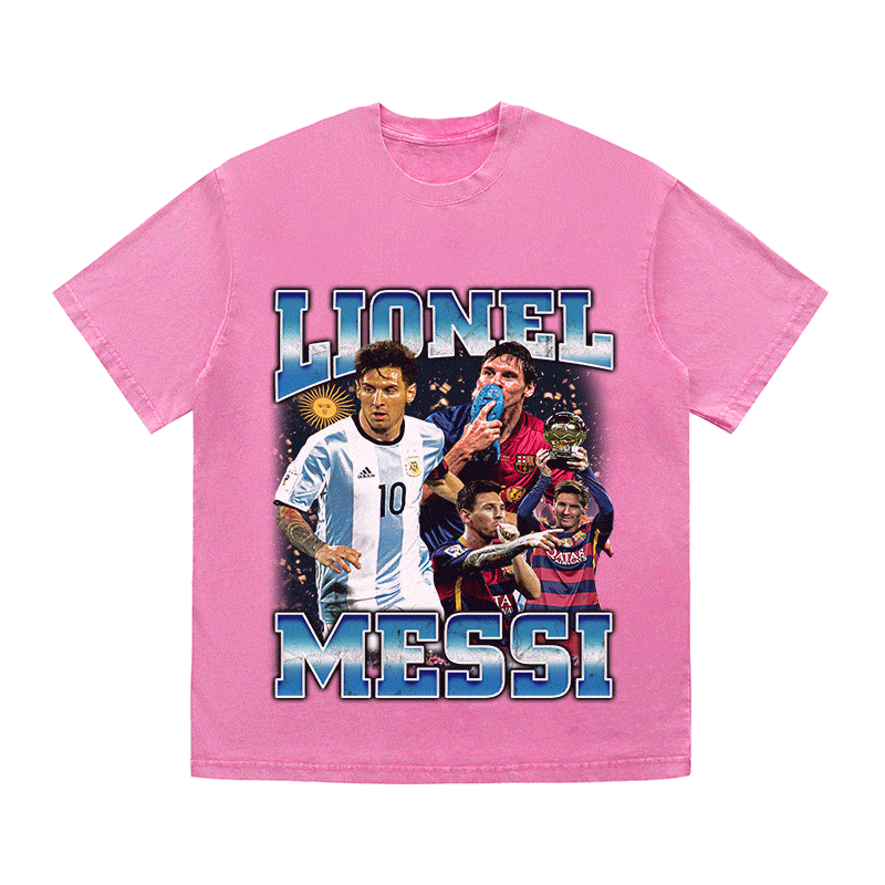 RDMCLOTHINGART tapestry hoodie MESSI 3 HEAVY WEIGHT COTTON TEE-8971
