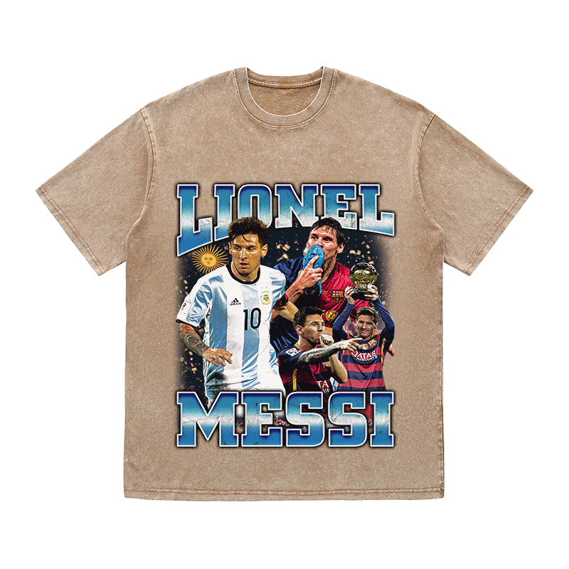 RDMCLOTHINGART tapestry hoodie MESSI 3 HEAVY WEIGHT COTTON TEE-8971