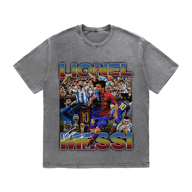 RDMCLOTHINGART tapestry hoodie MESSI 4 HEAVY WEIGHT COTTON TEE-8972