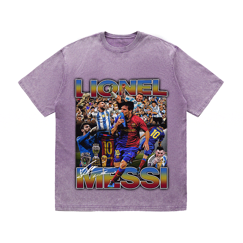 RDMCLOTHINGART tapestry hoodie MESSI 4 HEAVY WEIGHT COTTON TEE-8972