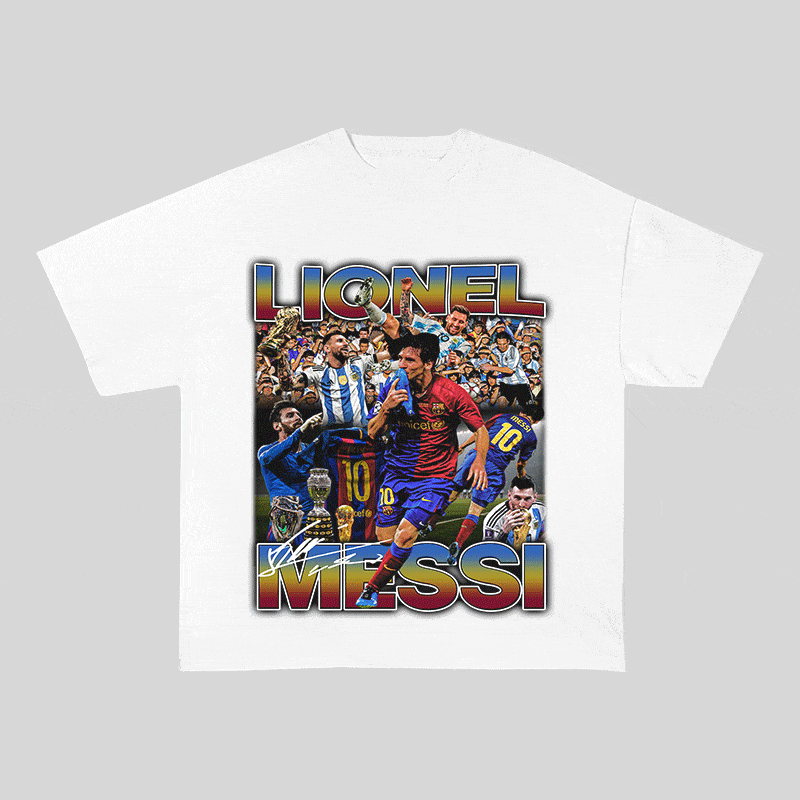 RDMCLOTHINGART tapestry hoodie MESSI 4 HEAVY WEIGHT COTTON TEE-8972