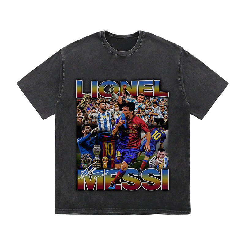 RDMCLOTHINGART tapestry hoodie MESSI 4 HEAVY WEIGHT COTTON TEE-8972