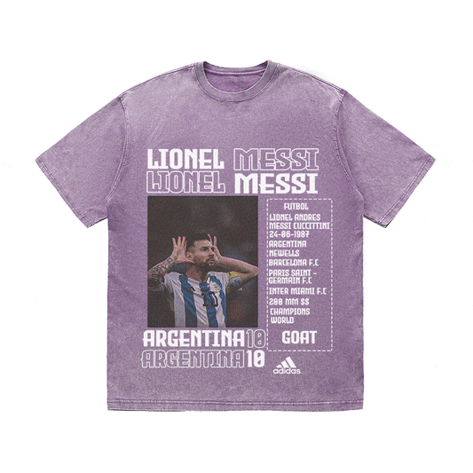 RDMCLOTHINGART tapestry hoodie MESSI HEAVY WEIGHT COTTON TEE-8822