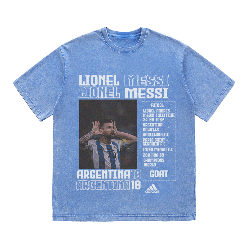 RDMCLOTHINGART tapestry hoodie MESSI HEAVY WEIGHT COTTON TEE-8822