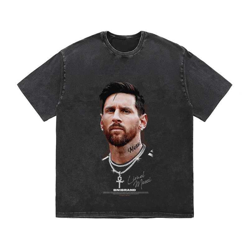 RDMCLOTHINGART tapestry hoodie MESSI HEAVY WEIGHT COTTON TEE-9323