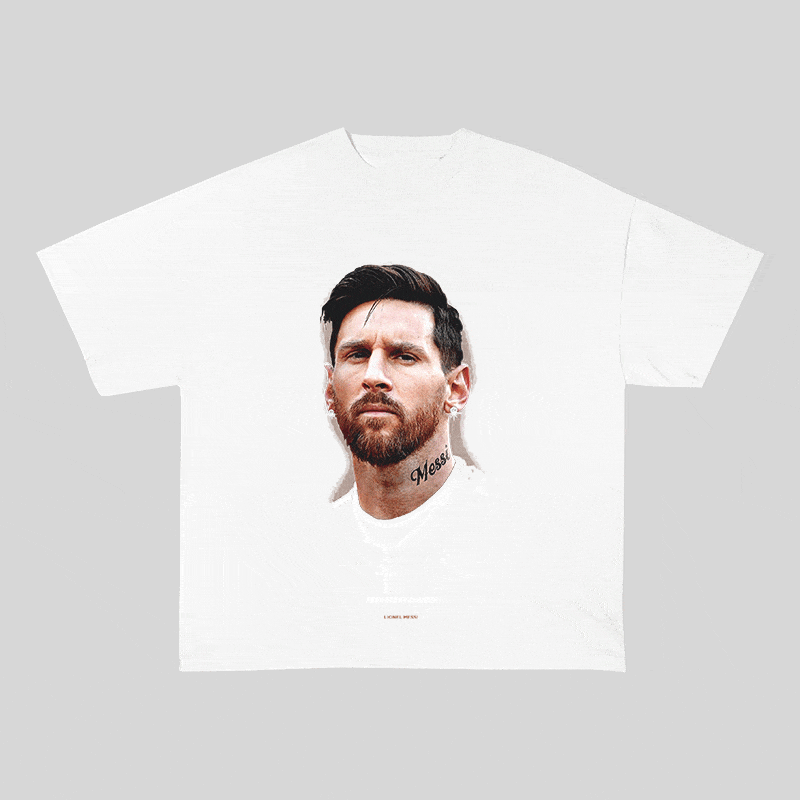 RDMCLOTHINGART tapestry hoodie MESSI HEAVY WEIGHT COTTON TEE-9323