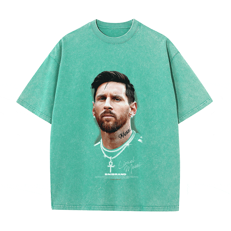 RDMCLOTHINGART tapestry hoodie MESSI HEAVY WEIGHT COTTON TEE-9323