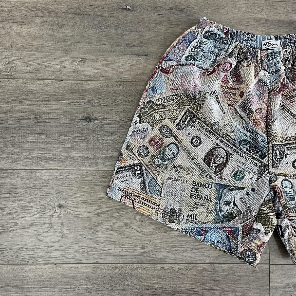 MONEY TAPESTRY SHORT - RDMCLOTHINGART