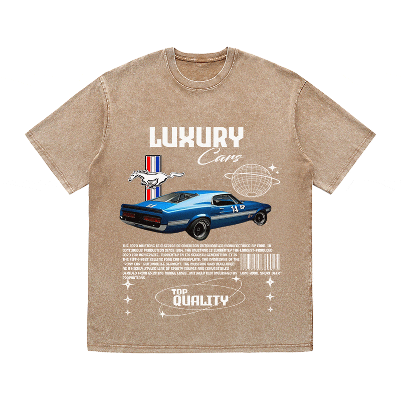 RDMCLOTHINGART tapestry hoodie MUSTANG HEAVY WEIGHT COTTON TEE-9108