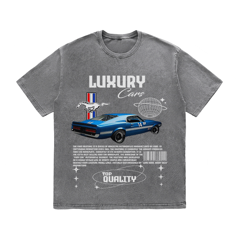 RDMCLOTHINGART tapestry hoodie MUSTANG HEAVY WEIGHT COTTON TEE-9108