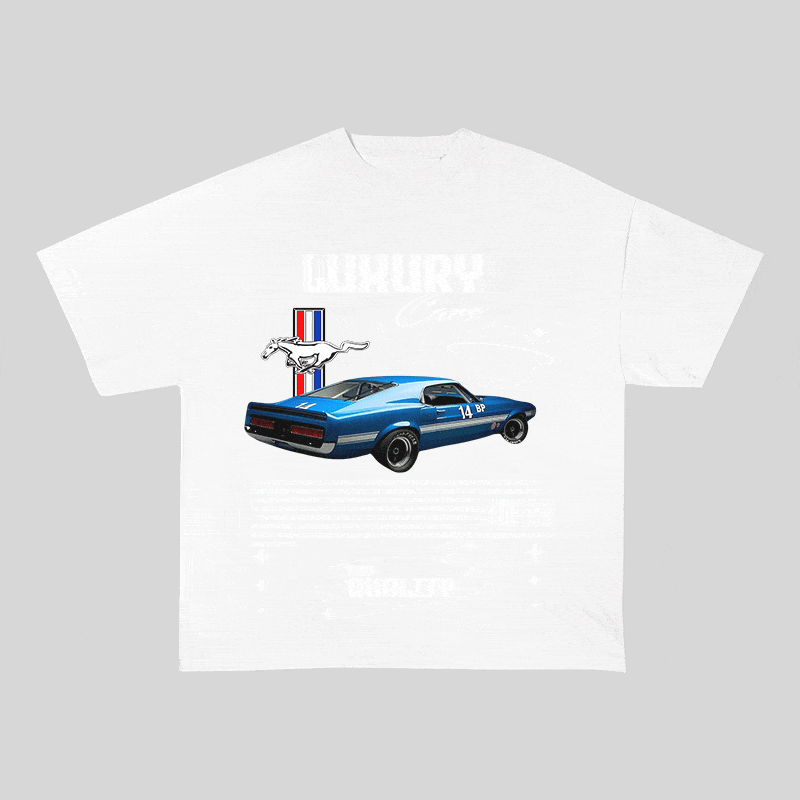 RDMCLOTHINGART tapestry hoodie MUSTANG HEAVY WEIGHT COTTON TEE-9108