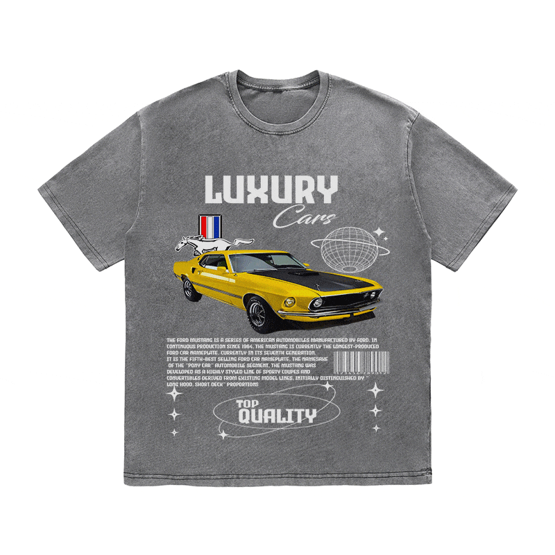 RDMCLOTHINGART tapestry hoodie MUSTANG HEAVY WEIGHT COTTON TEE-9109