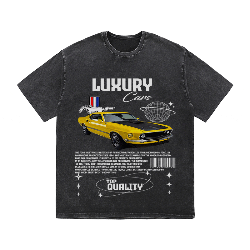 RDMCLOTHINGART tapestry hoodie MUSTANG HEAVY WEIGHT COTTON TEE-9109