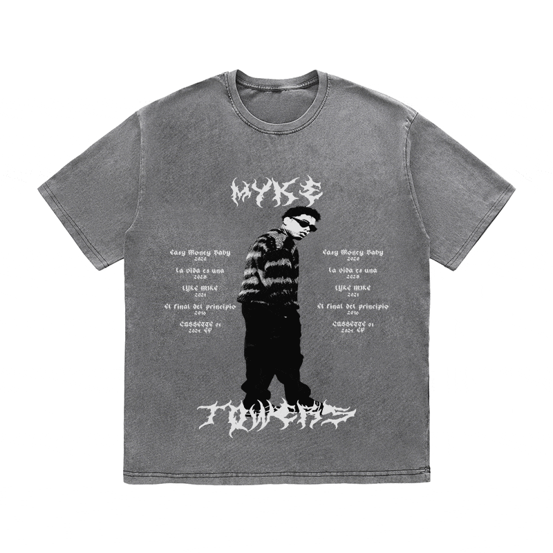 RDMCLOTHINGART tapestry hoodie MYKE TOWERS HEAVY WEIGHT COTTON TEE-8887