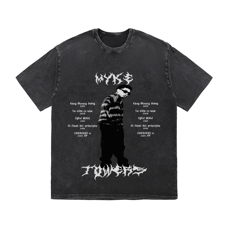 RDMCLOTHINGART tapestry hoodie MYKE TOWERS HEAVY WEIGHT COTTON TEE-8887