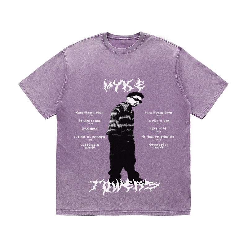 RDMCLOTHINGART tapestry hoodie MYKE TOWERS HEAVY WEIGHT COTTON TEE-8887