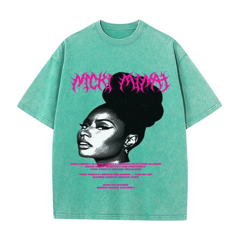RDMCLOTHINGART tapestry hoodie NCKI MINAJ HEAVY WEIGHT COTTON TEE-8888