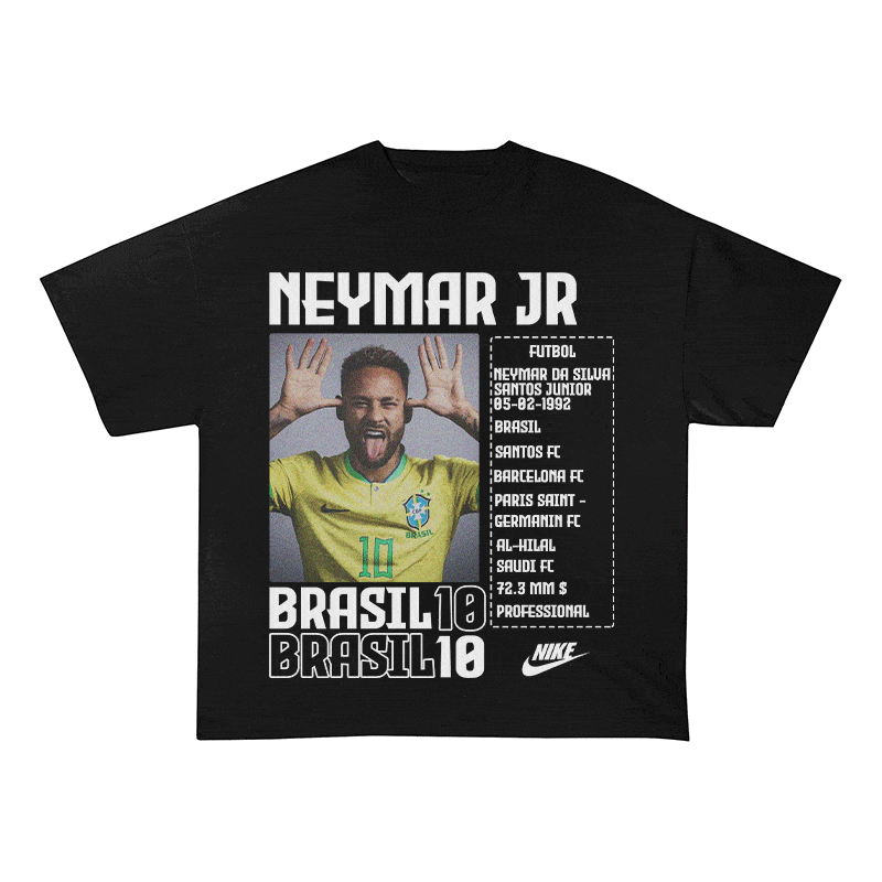 RDMCLOTHINGART tapestry hoodie NEYMAR HEAVY WEIGHT COTTON TEE-8824
