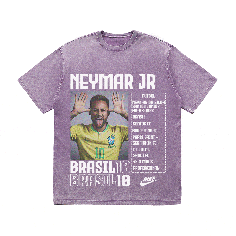 RDMCLOTHINGART tapestry hoodie NEYMAR HEAVY WEIGHT COTTON TEE-8824