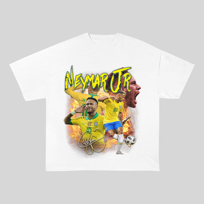 RDMCLOTHINGART tapestry hoodie NEYMAR JR HEAVY WEIGHT COTTON TEE-9168